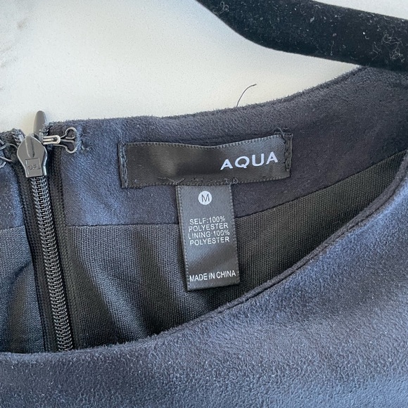 AQUA Black Mini Dress Size M - Picture 2 of 2